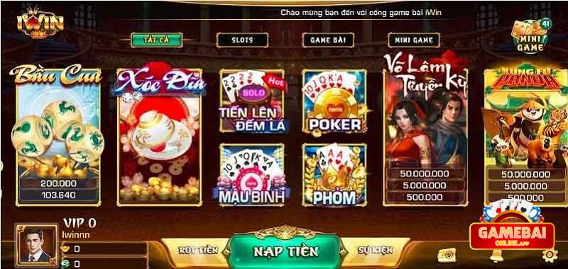 Cổng game iWin Club