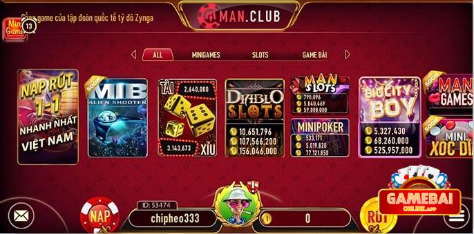 Cổng game ManClub