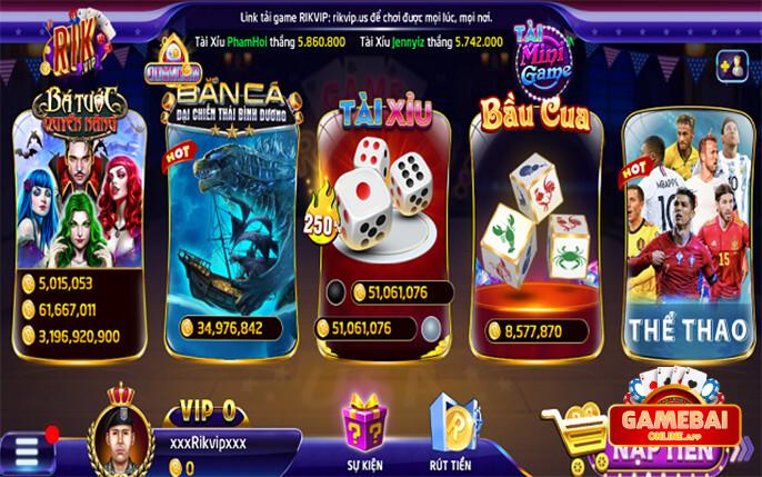 Cổng game Rikvip